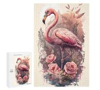 Jigsaw Puzzle 1000 PCS for Adults Flamingo Unrealistic Adult Jigsaw Puzzle Relaxing Games Precision Cutting Deal As Gifts for The Whole Family 1000 PCS