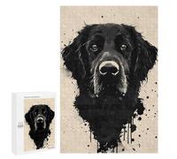 Jigsaw Puzzle 1000 PCS for Adults Flat Black Ink Splatter Adult Jigsaw Brain Teaser Game Birthday Present Help The Brain Exercise 1000 PCS