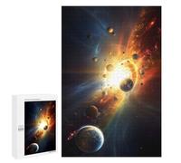 Jigsaw Puzzle 1000 PCS for Adults Galactic Collision Planets in Motion Jigsaw for Adults Toy Wall Decor Home Decoration for Birthday, Chrismas 1000 PCS
