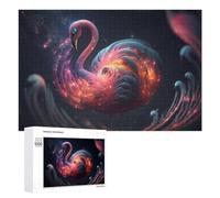 Jigsaw Puzzle 1000 PCS for Adults Galactic Flamingo Cosmic Beauty -1 Jigsaw Puzzle Family Game Difficult Hard Deal As Gifts for The Whole Family 1000 PCS