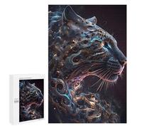 Jigsaw Puzzle 1000 PCS for Adults Galactic Leopard Profile Jigsaw for Adults Toy Wall Decor Home Decoration for Birthday, Chrismas 1000 PCS