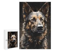 Jigsaw Puzzle 1000 PCS for Adults German Shepherd Dog Cool Adult Jigsaw Puzzle Relaxing Games Precision Cutting Deal As Gifts for The Whole Family 1000 PCS