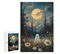 Jigsaw Puzzle 1000 PCS for Adults Ghost in Moonlight Forest Adult Jigsaw Brain Teaser Game Birthday Present Help The Brain Exercise 1000 PCS