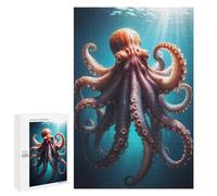Jigsaw Puzzle 1000 PCS for Adults Giant Pacific Octopus Adult Jigsaw Brain Teaser Game Birthday Present Help The Brain Exercise 1000 PCS