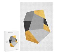 Jigsaw Puzzle 1000 PCS for Adults Golden Polygon I Adult Jigsaw Puzzle Relaxing Games Precision Cutting Deal As Gifts for The Whole Family 1000 PCS