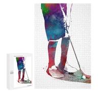 Jigsaw Puzzle 1000 PCS for Adults Golfing Sport Art Adult Jigsaw Brain Teaser Game Birthday Present Help The Brain Exercise 1000 PCS