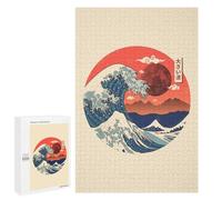 Jigsaw Puzzle 1000 PCS for Adults Great Wave Kanagawa Puzzle for Adults Toy Wall Decor Perfect Decoration Stress Reduction Gifts 1000 PCS