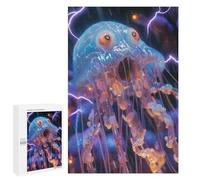 Jigsaw Puzzle 1000 PCS for Adults Jellyfish Lightning Jigsaw for Adults Toy Wall Decor Home Decoration for Birthday, Chrismas 1000 PCS