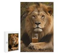 Jigsaw Puzzle 1000 PCS for Adults Lion Drinking Beer Jigsaws for Adults DIY Toys But Fun And Humorous for Birthday, Chrismas 1000 PCS