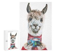 Jigsaw Puzzle 1000 PCS for Adults Llama Latte Christmas Adult Jigsaw Puzzle Relaxing Games Precision Cutting Deal As Gifts for The Whole Family 1000 PCS