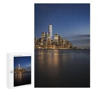 Jigsaw Puzzle 1000 PCS for Adults Manhattan Skyline Adult Jigsaw Brain Teaser Game Birthday Present Help The Brain Exercise 1000 PCS