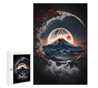 Jigsaw Puzzle 1000 PCS for Adults Moonlight Mt Fuji Jigsaw for Adults Hands-on Game Wall Decoration Help The Brain Exercise 1000 PCS