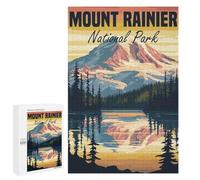 Jigsaw Puzzle 1000 PCS for Adults Mount Rainier National Park Adult Jigsaw Puzzle Relaxing Games Precision Cutting Deal As Gifts for The Whole Family 1000 PCS