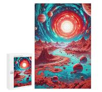Jigsaw Puzzle 1000 PCS for Adults Neon Alien World Jigsaw for Adults Hands-on Game Wall Decoration Help The Brain Exercise 1000 PCS