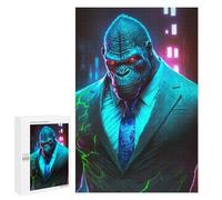 Jigsaw Puzzle 1000 PCS for Adults Neon Gorilla Boss Jigsaw for Adults Toy Wall Decor Home Decoration for Birthday, Chrismas 1000 PCS