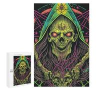 Jigsaw Puzzle 1000 PCS for Adults Neon Reaper Artwork Jigsaw Puzzle Family Game Difficult Hard Deal As Gifts for The Whole Family 1000 PCS