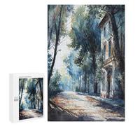 Jigsaw Puzzle 1000 PCS for Adults Old Town Road Jigsaw for Adults Hands-on Game Wall Decoration Help The Brain Exercise 1000 PCS