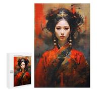 Jigsaw Puzzle 1000 PCS for Adults Painted Chinese Royal Girl Adult Jigsaw Brain Teaser Game Birthday Present Help The Brain Exercise 1000 PCS
