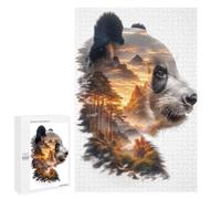 Jigsaw Puzzle 1000 PCS for Adults Panda Mountain Sunset Jigsaws for Adults DIY Toys But Fun And Humorous for Birthday, Chrismas 1000 PCS