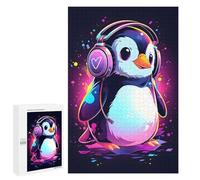 Jigsaw Puzzle 1000 PCS for Adults Penguin Music Jigsaw for Adults Hands-on Game Wall Decoration Help The Brain Exercise 1000 PCS