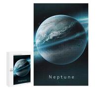 Jigsaw Puzzle 1000 PCS for Adults Planet Neptune in Space Adult Jigsaw Brain Teaser Game Birthday Present Help The Brain Exercise 1000 PCS