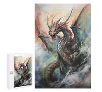 Jigsaw Puzzle 1000 PCS for Adults Raging Drake Adult Jigsaw Brain Teaser Game Birthday Present Help The Brain Exercise 1000 PCS