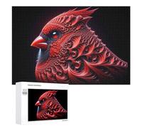 Jigsaw Puzzle 1000 PCS for Adults Red Cardinal Bird Artwork Jigsaw Puzzle Family Game Difficult Hard Deal As Gifts for The Whole Family 1000 PCS