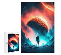 Jigsaw Puzzle 1000 PCS for Adults Red World Adult Jigsaw Brain Teaser Game Birthday Present Help The Brain Exercise 1000 PCS