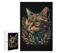 Jigsaw Puzzle 1000 PCS for Adults Retro Cat Art Puzzle for Adults Toy Wall Decor Perfect Decoration Stress Reduction Gifts 1000 PCS