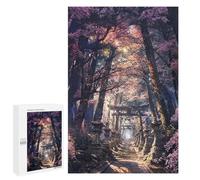 Jigsaw Puzzle 1000 PCS for Adults Sacred Sakura Shrine Path Jigsaws for Adults DIY Toys But Fun And Humorous for Birthday, Chrismas 1000 PCS