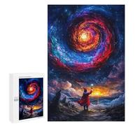 Jigsaw Puzzle 1000 PCS for Adults Santa And The Cosmic Spiral Adult Jigsaw Brain Teaser Game Birthday Present Help The Brain Exercise 1000 PCS