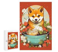 Jigsaw Puzzle 1000 PCS for Adults Shiba Ramen Ruby Puzzle for Adults Toy Wall Decor Perfect Decoration Stress Reduction Gifts 1000 PCS