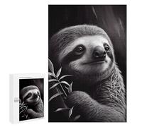 Jigsaw Puzzle 1000 PCS for Adults Sloth Drawn Jigsaw for Adults Hands-on Game Wall Decoration Help The Brain Exercise 1000 PCS