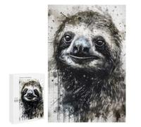 Jigsaw Puzzle 1000 PCS for Adults Sloth Slow And Steady Jigsaw for Adults Hands-on Game Wall Decoration Help The Brain Exercise 1000 PCS