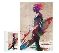 Jigsaw Puzzle 1000 PCS for Adults Surfer Sport Art Adult Jigsaw Brain Teaser Game Birthday Present Help The Brain Exercise 1000 PCS