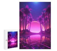 Jigsaw Puzzle 1000 PCS for Adults Synthwave Euphoria Adult Jigsaw Brain Teaser Game Birthday Present Help The Brain Exercise 1000 PCS