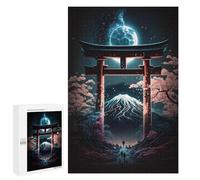 Jigsaw Puzzle 1000 PCS for Adults Torii Gate to Mount Fuji -1 Jigsaw for Adults Toy Wall Decor Home Decoration for Birthday, Chrismas 1000 PCS