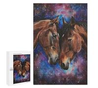 Jigsaw Puzzle 1000 PCS for Adults Two Horses In Love Adult Jigsaw Brain Teaser Game Birthday Present Help The Brain Exercise 1000 PCS