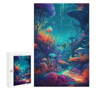 Jigsaw Puzzle 1000 PCS for Adults Underwater Mushroom Paradise Jigsaw for Adults Toy Wall Decor Home Decoration for Birthday, Chrismas 1000 PCS