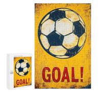 Jigsaw Puzzle 1000 PCS for Adults Vintage Soccer Goal Sign Adult Jigsaw Brain Teaser Game Birthday Present Help The Brain Exercise 1000 PCS