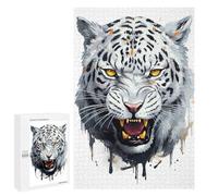 Jigsaw Puzzle 1000 PCS for Adults Watercolor Leopard Adult Jigsaw Puzzle Relaxing Games Precision Cutting Deal As Gifts for The Whole Family 1000 PCS