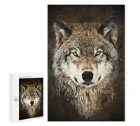 Jigsaw Puzzle 1000 PCS for Adults Wolf Watercolors Puzzles for Adults Relaxing Games Presents for Women for Birthday, Chrismas 1000 PCS