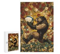 Jigsaw Puzzle 1000 PCS for Adults Wolverine Rugby Player Adult Jigsaw Puzzle Relaxing Games Precision Cutting Deal As Gifts for The Whole Family 1000 PCS