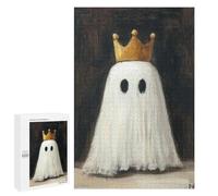 Jigsaw Puzzle 1000 PCS for Teenagers Crowned Ghost Halloween Art Print Adult Jigsaw Puzzles For Family Fun Help The Brain Exercise Beautiful Design Game 1000 PCS