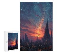Jigsaw Puzzle 1000 PCS for Teenagers Galactic Cityscape -1 Adult Jigsaw Puzzles Improve Memory Difficult And Challenge Christmas Birthday Gifts 1000 PCS