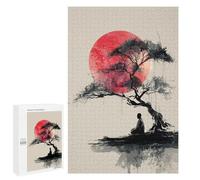 Jigsaw Puzzle 1000 PCS for Teenagers Serene Zen Garden Scene Jigsaws for Adults Puzzle Improve Memory Educational Challenge Unique Birthday And Gifts 1000 PCS