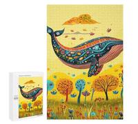 Jigsaw Puzzle 1000 PCS for Teenagers Whale in Autumn Field-1 Jigsaws for Adults Puzzle Improve Memory Educational Challenge Unique Birthday And Gifts 1000 PCS
