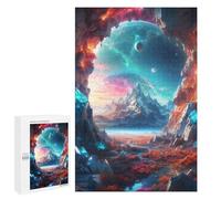 Jigsaw Puzzle 1000 PCS for Teenagerss Cave with A Cosmic View Puzzle for Adults Relaxing Games Perfect Decoration Deal As Gifts for The Whole Family 1000 PCS