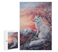 Jigsaw Puzzle 1000 PCS for Teenagerss Fox Magical Fairy Tale Art Puzzle for Adults Relaxing Games Perfect Decoration Deal As Gifts for The Whole Family 1000 PCS