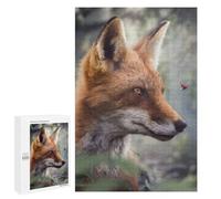 Jigsaw Puzzle 1000 PCS for Teenagerss Fox Watching A Ladybug Teenagers Puzzles DIY Toys Wall Decoration Help The Brain Exercise 1000 PCS
